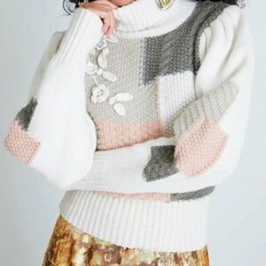 LoveShackFancy Patchwork Turtleneck